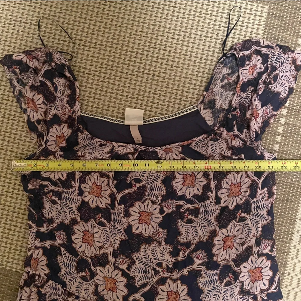 Knox Rose Maxi Floral Boho Festival Hippie Prairie Dress - Blue Pink - NWOT - Picture 15 of 16